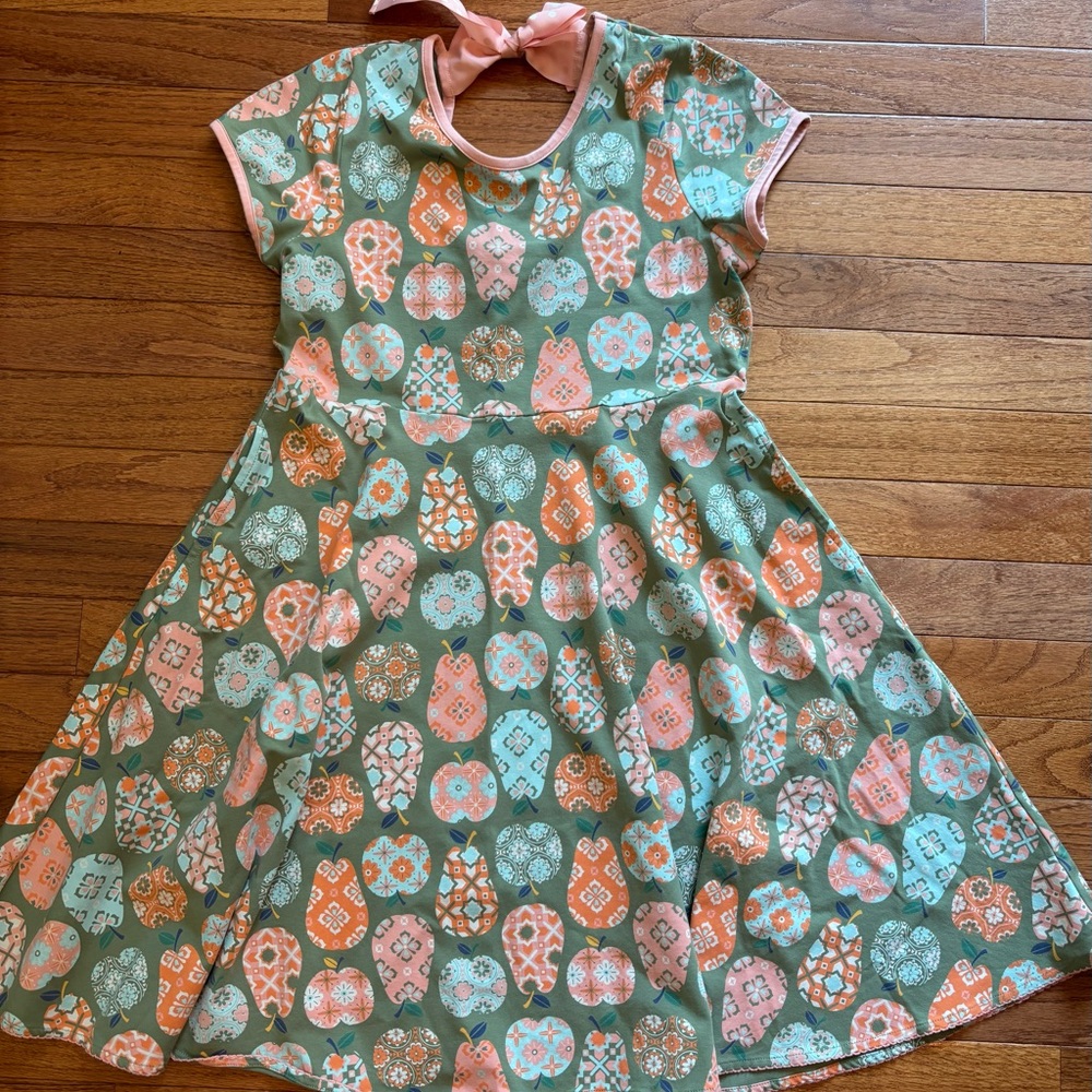 Matilda Jane Kids Dress in Pink, Orange, and Green